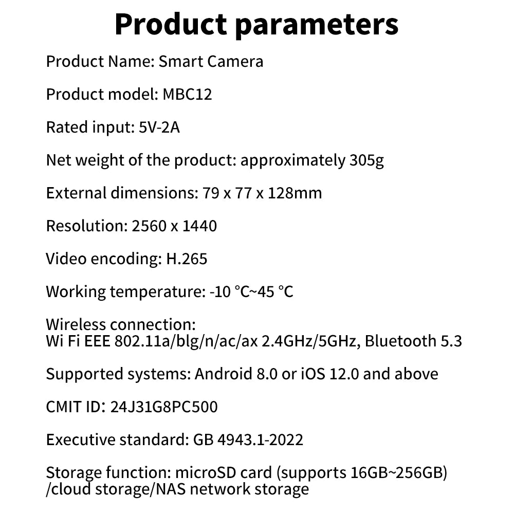 Xiaomi C500 Smart Camera Dual Lens PTZ 360° Pets&Facial Detection 4 Million pixels Full Color Night Vision WiFi 6 For MiHome app
