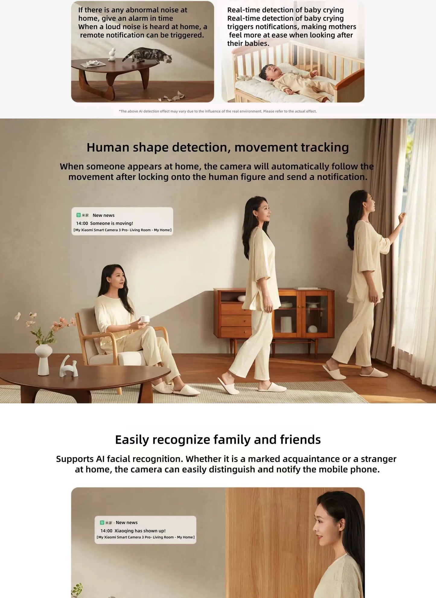 Xiaomi Smart Camera 3 Pro PTZ Version 360° Ultramicroscopic Full Color AI Human Pet Baby Cry DetectionHDR 2.4/5GHz Mesh Gateway