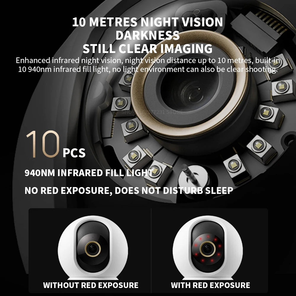 Xiaomi Smart Camera C700 4K 8 Megapixels 360° Panorama Dual-band Wi-Fi 6 AI Human Detection Pet Detection Home Security CN