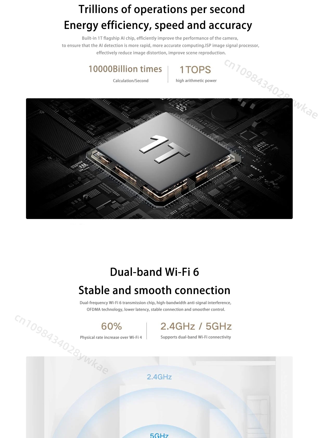 XIAOMI Smart Camera 4 8MP 4K UHD Indoor Monitoring Remote 360-degree No-dead-angle Night Vision Network Home Camera