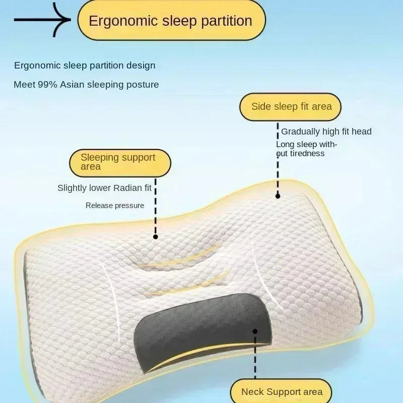Cervical Orthopedic Neck Pillow Help Sleep And Protect The Pillow Neck Household Soybean Fiber SPA Massage Pillow For Sleeping