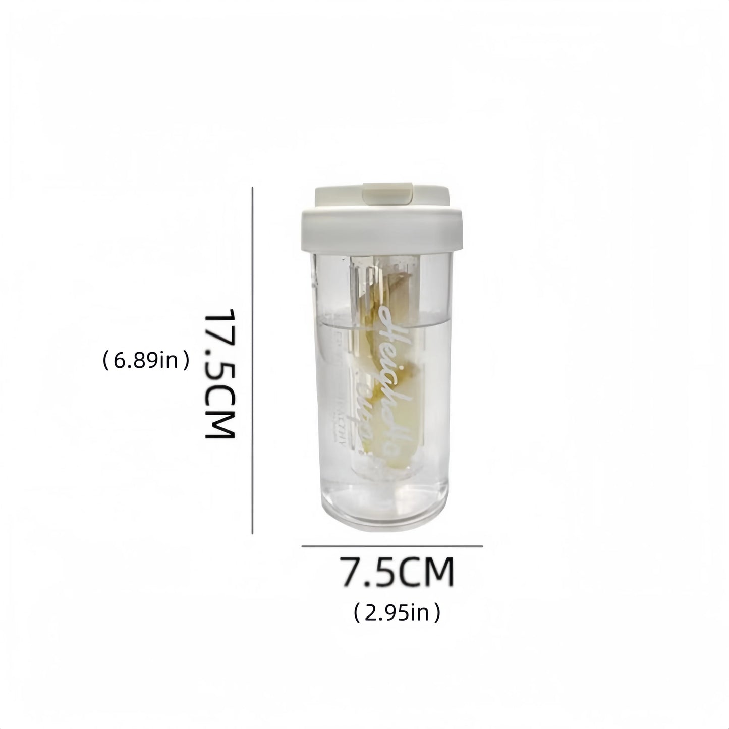 600ml Large Capacity Sports Water Bottle Transparent Plastic Straw Cup with Hand Rope Outdoor Travel Cycling Hiking Gym Jugs