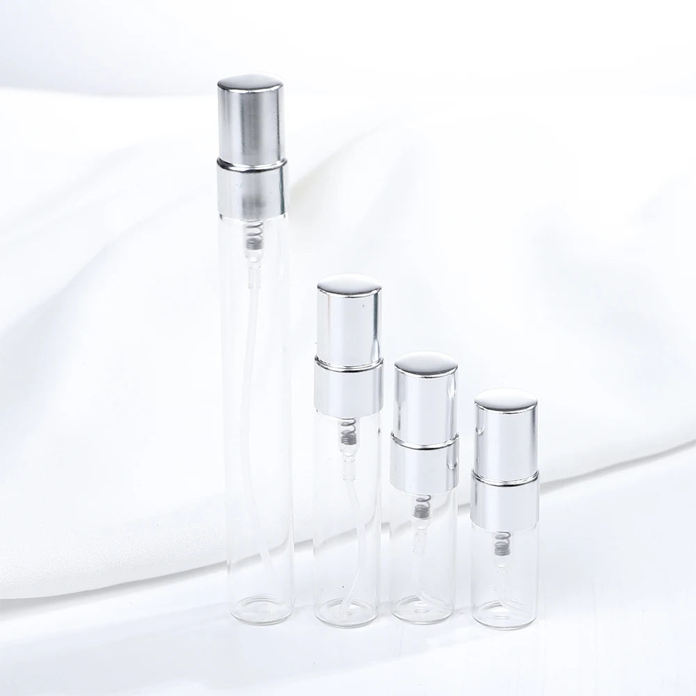 50pcs 100pcs 2ml 3ml 5ml 10ml Refillable Perfume spray Bottle Empty Mini Spray Bottle Perfume Bottles Atomizer Container