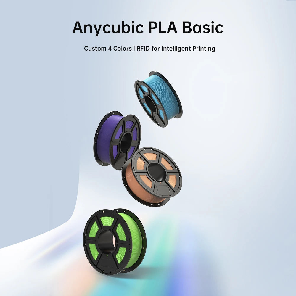 ANYCUBIC 3D Printer Filament PLA Multicolour 1.75mm RFID Eco-friendly Plastic Rubber Material For FDM 3D Printer K3 Combo S1C