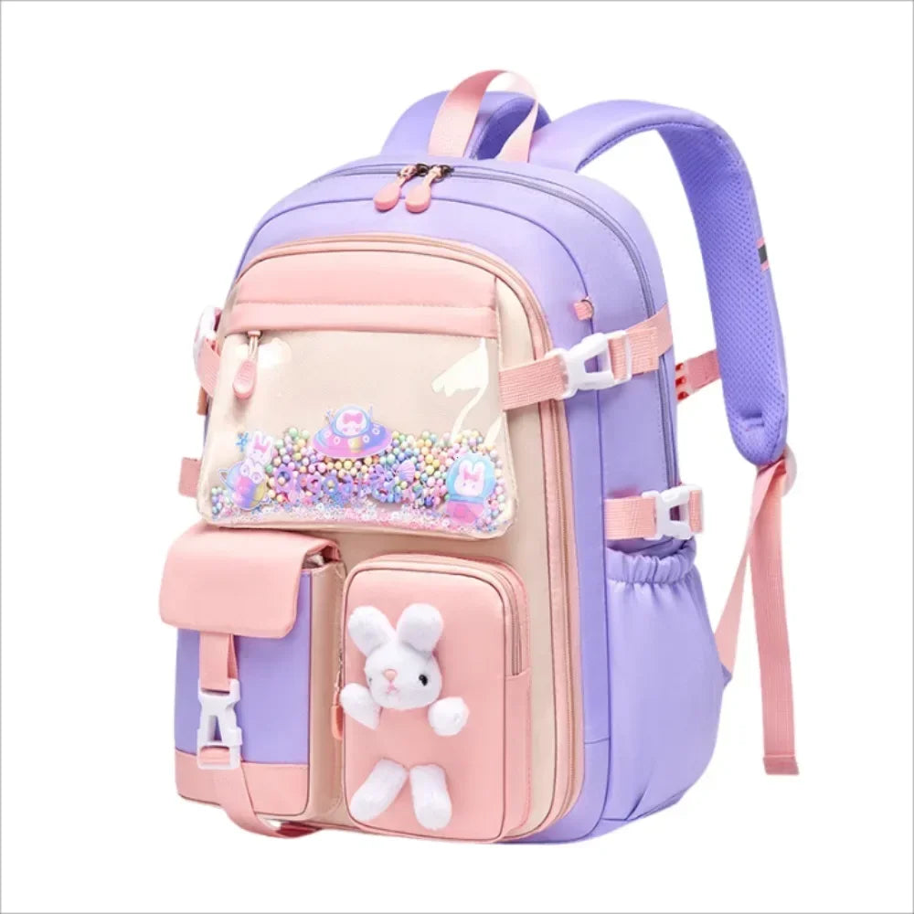 2025 Primary School Girls' Schoolbag Kawaii Lightweight Children's Bag Waterproof Bags Colorful Travel Backpack Mochilas Gifts