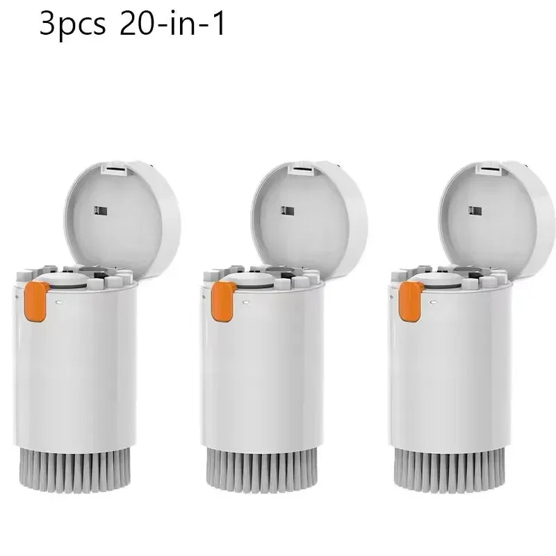 20-in-1 Cleaner Kit Earphones Cleaning Pen Screen Cleaning Tools Computer Keyboard Brush Keycap Puller Multifunctional Brush Kit