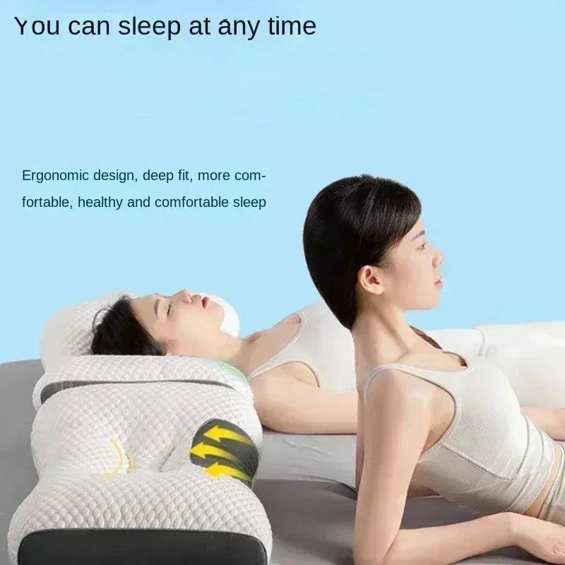 Cervical Orthopedic Neck Pillow Help Sleep And Protect The Pillow Neck Household Soybean Fiber SPA Massage Pillow For Sleeping