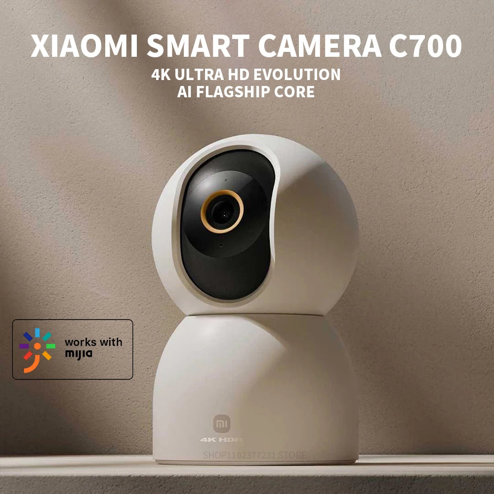 Xiaomi Smart Camera C700 4K 8 Megapixels 360° Panorama Dual-band Wi-Fi 6 AI Human Detection Pet Detection Home Security CN