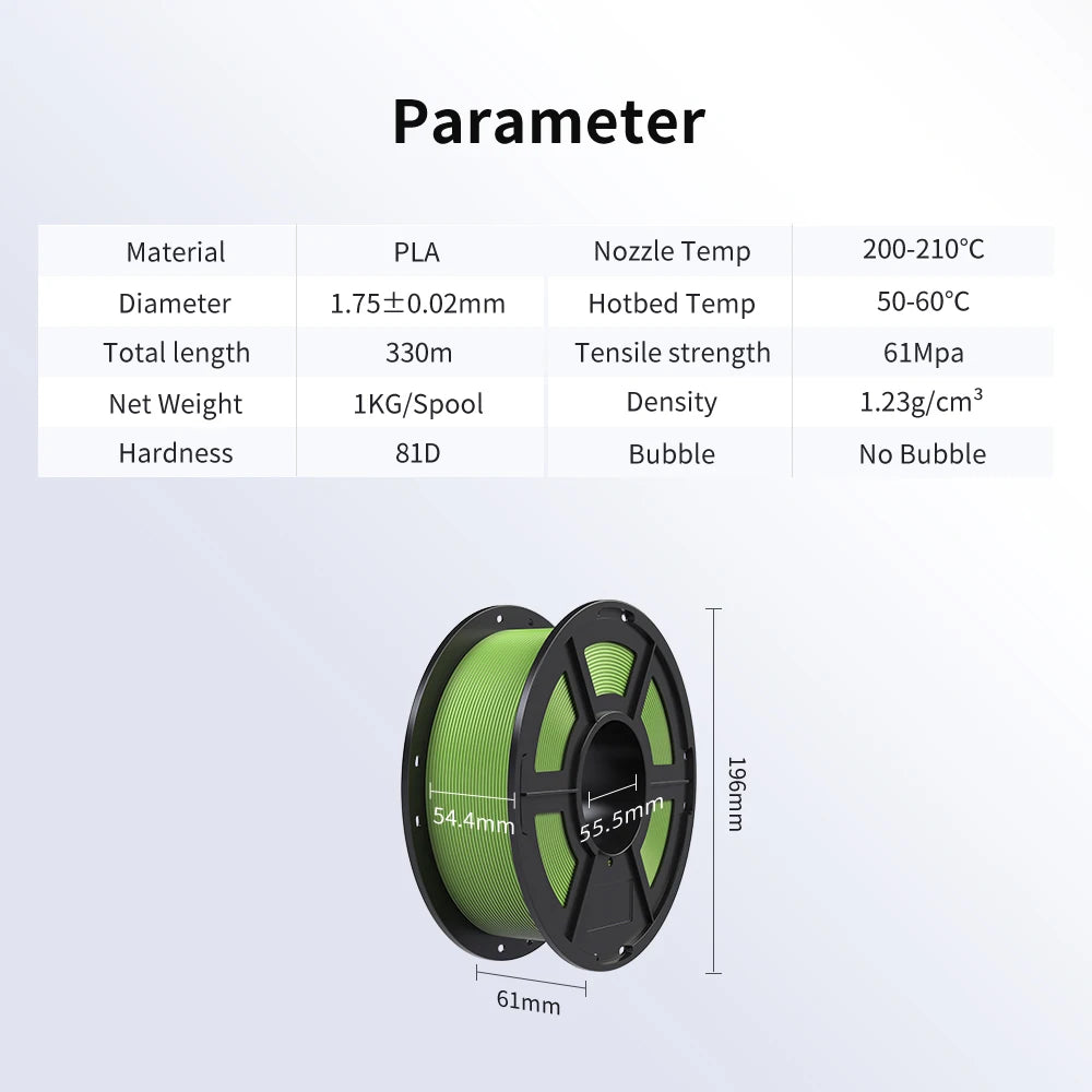 ANYCUBIC 3D Printer Filament PLA Multicolour 1.75mm RFID Eco-friendly Plastic Rubber Material For FDM 3D Printer K3 Combo S1C