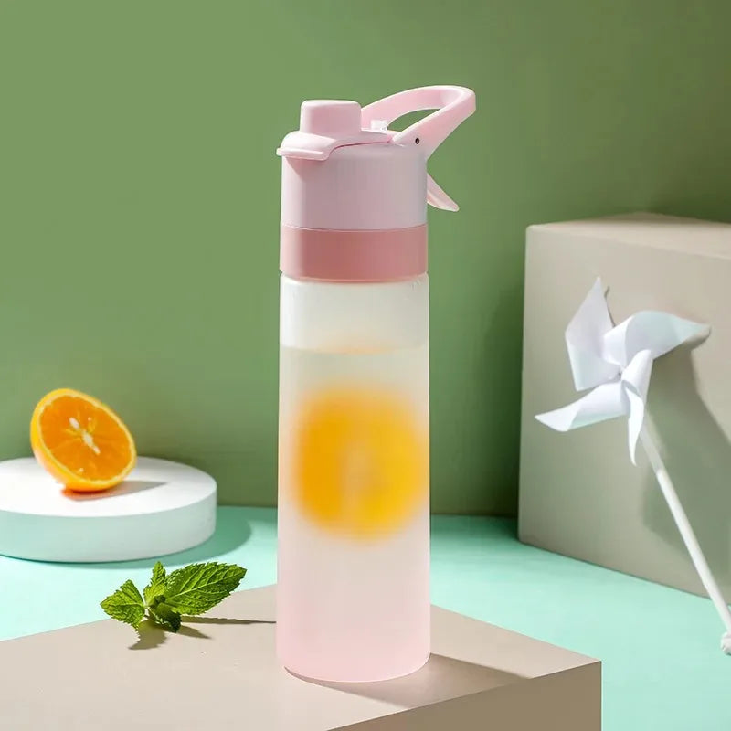650ml Spray Water Bottle Portable Outdoor Sport Water Bottle for Girls Gym Fitness Drinking Drinkware Hiking Riding Water Bottle