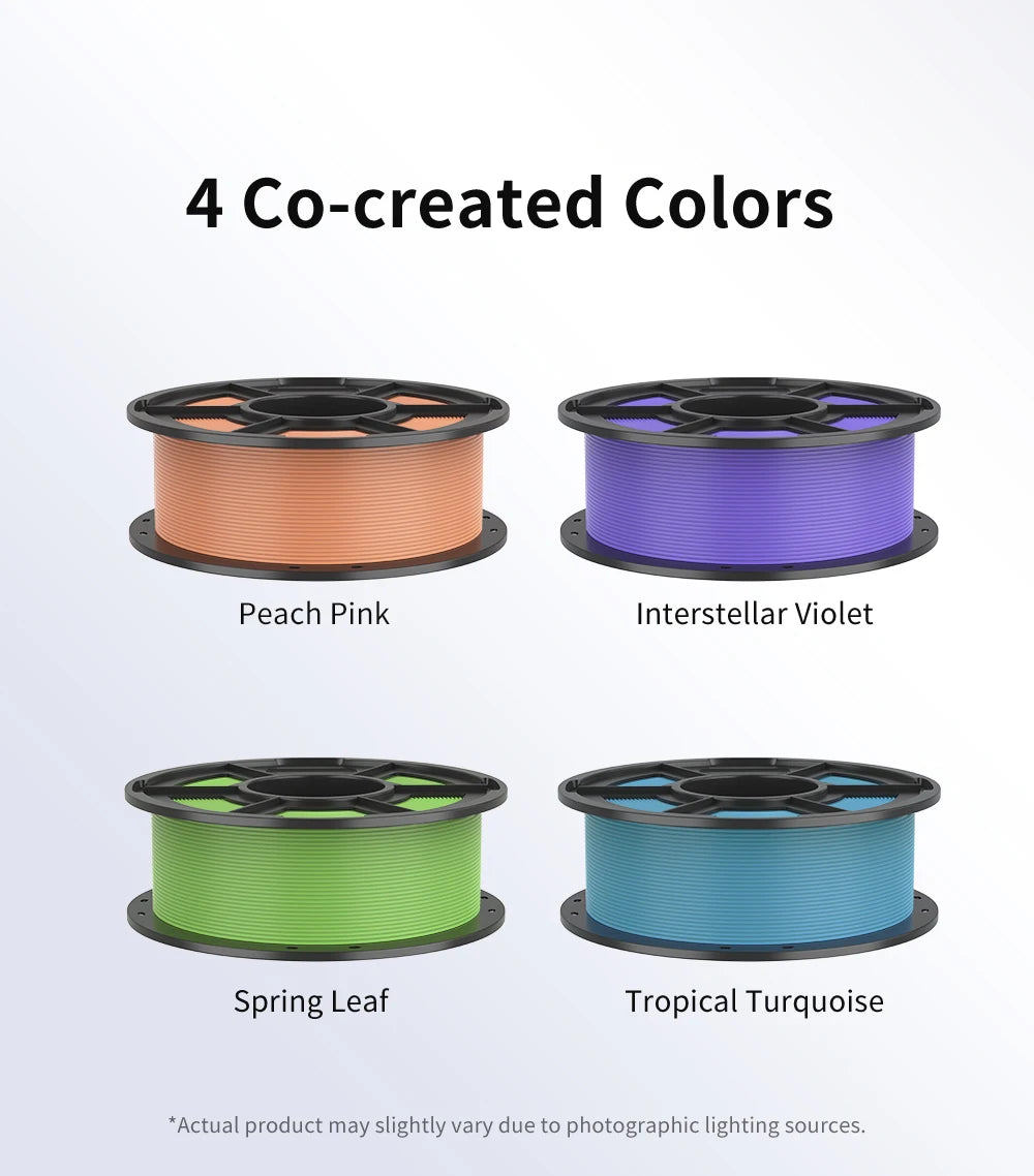 ANYCUBIC 3D Printer Filament PLA Multicolour 1.75mm RFID Eco-friendly Plastic Rubber Material For FDM 3D Printer K3 Combo S1C
