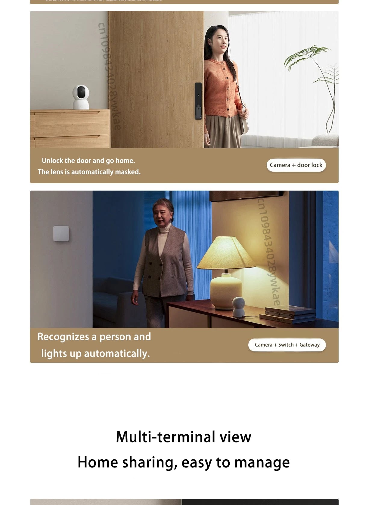 XIAOMI Smart Camera 4 8MP 4K UHD Indoor Monitoring Remote 360-degree No-dead-angle Night Vision Network Home Camera