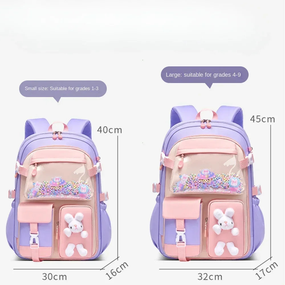 2025 Primary School Girls' Schoolbag Kawaii Lightweight Children's Bag Waterproof Bags Colorful Travel Backpack Mochilas Gifts