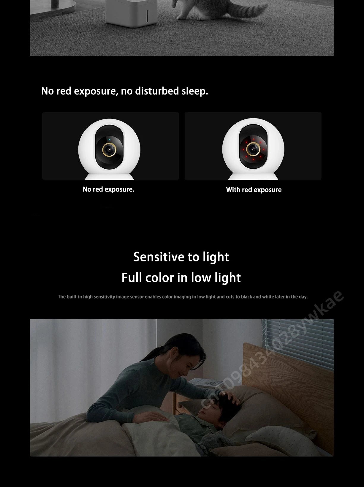 XIAOMI Smart Camera 4 8MP 4K UHD Indoor Monitoring Remote 360-degree No-dead-angle Night Vision Network Home Camera
