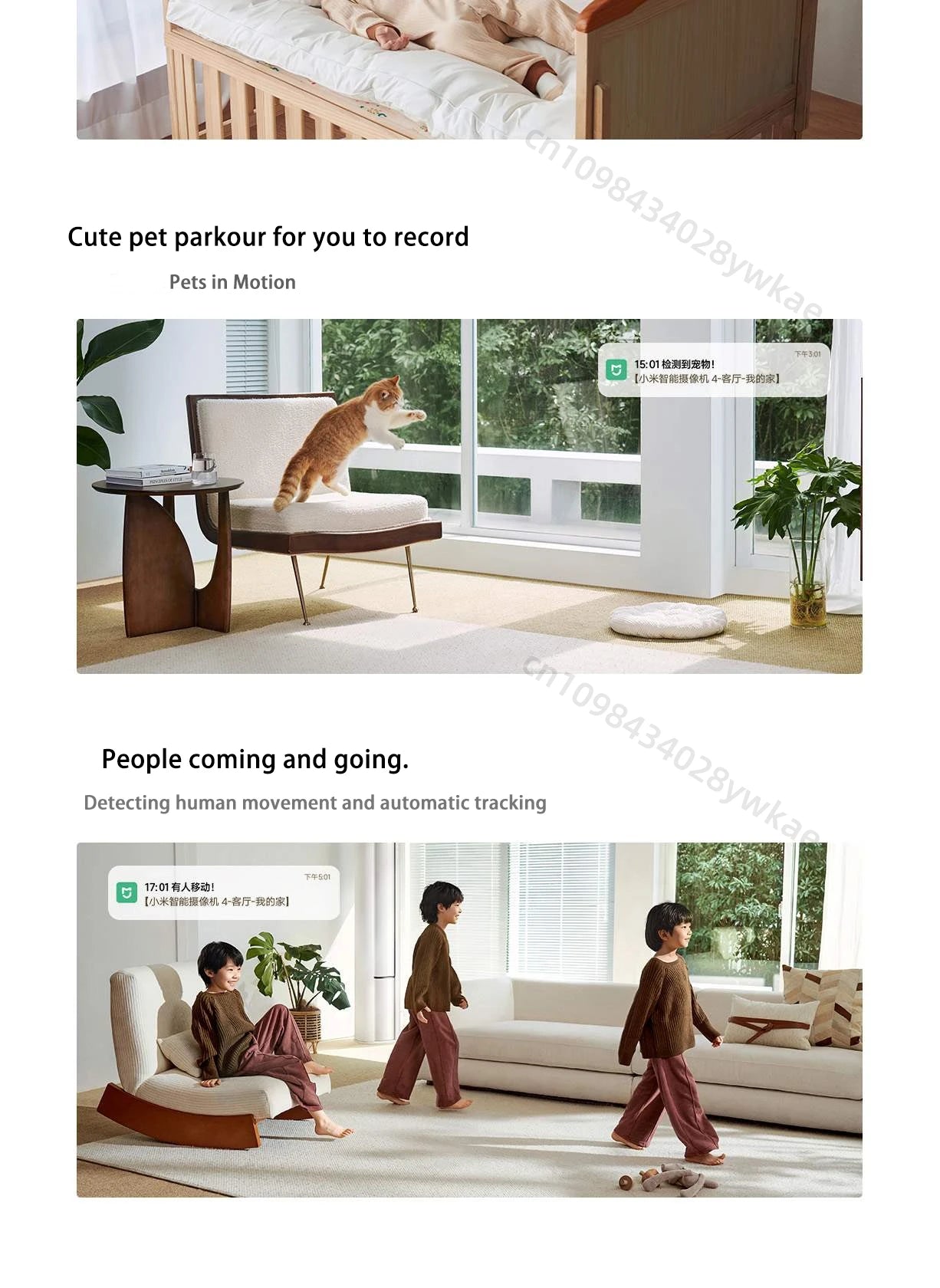 XIAOMI Smart Camera 4 8MP 4K UHD Indoor Monitoring Remote 360-degree No-dead-angle Night Vision Network Home Camera