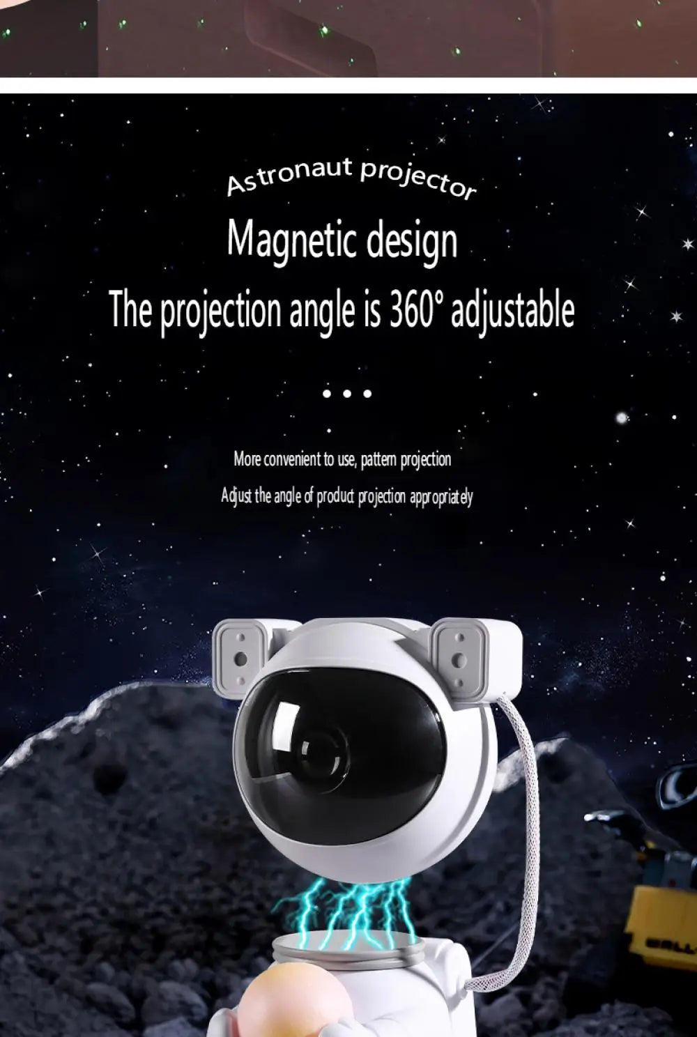 Galaxy Star Astronaut Projector LED Night Light Starry Sky Porjectors Lamp Decoration Bedroom Room Decorative For Children Gifts