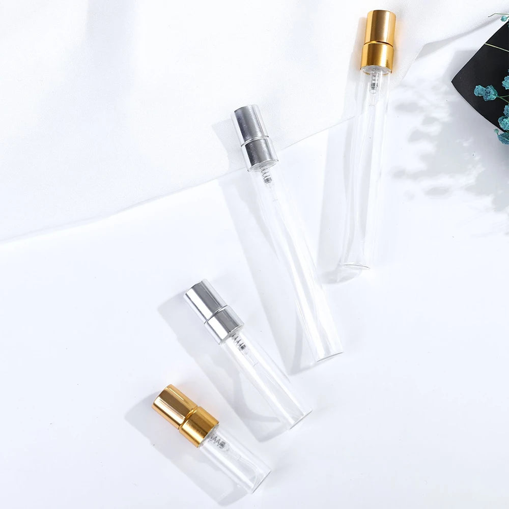 50pcs 100pcs 2ml 3ml 5ml 10ml Refillable Perfume spray Bottle Empty Mini Spray Bottle Perfume Bottles Atomizer Container