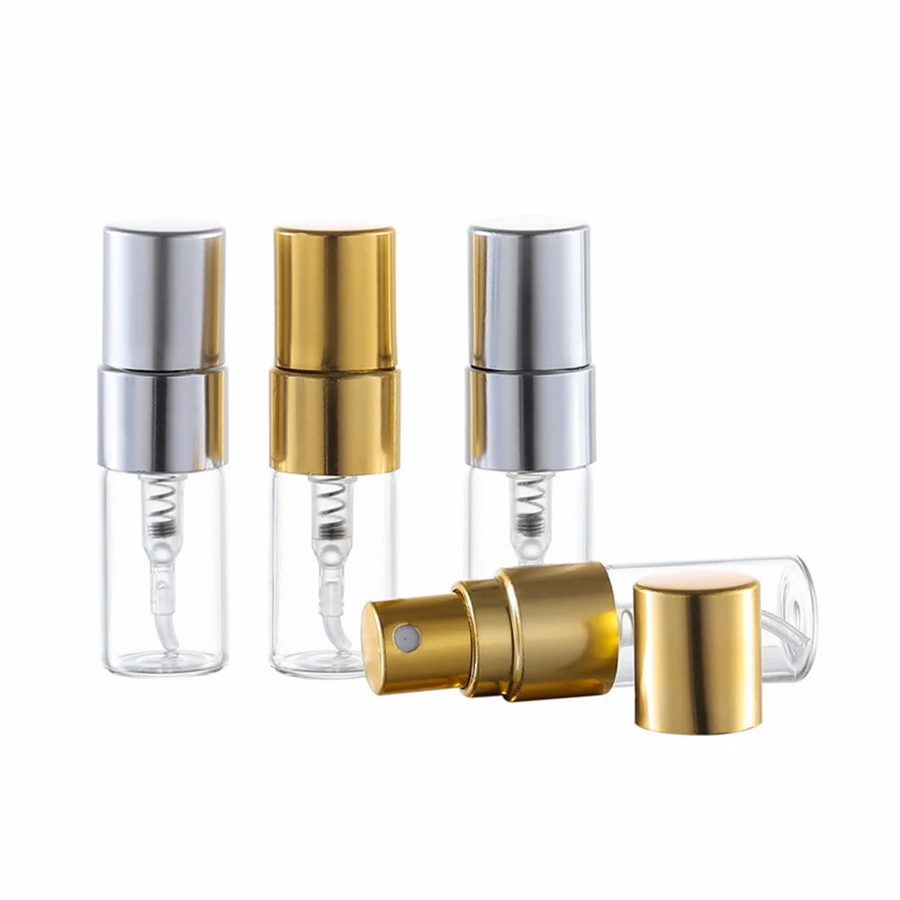 50pcs 100pcs 2ml 3ml 5ml 10ml Refillable Perfume spray Bottle Empty Mini Spray Bottle Perfume Bottles Atomizer Container