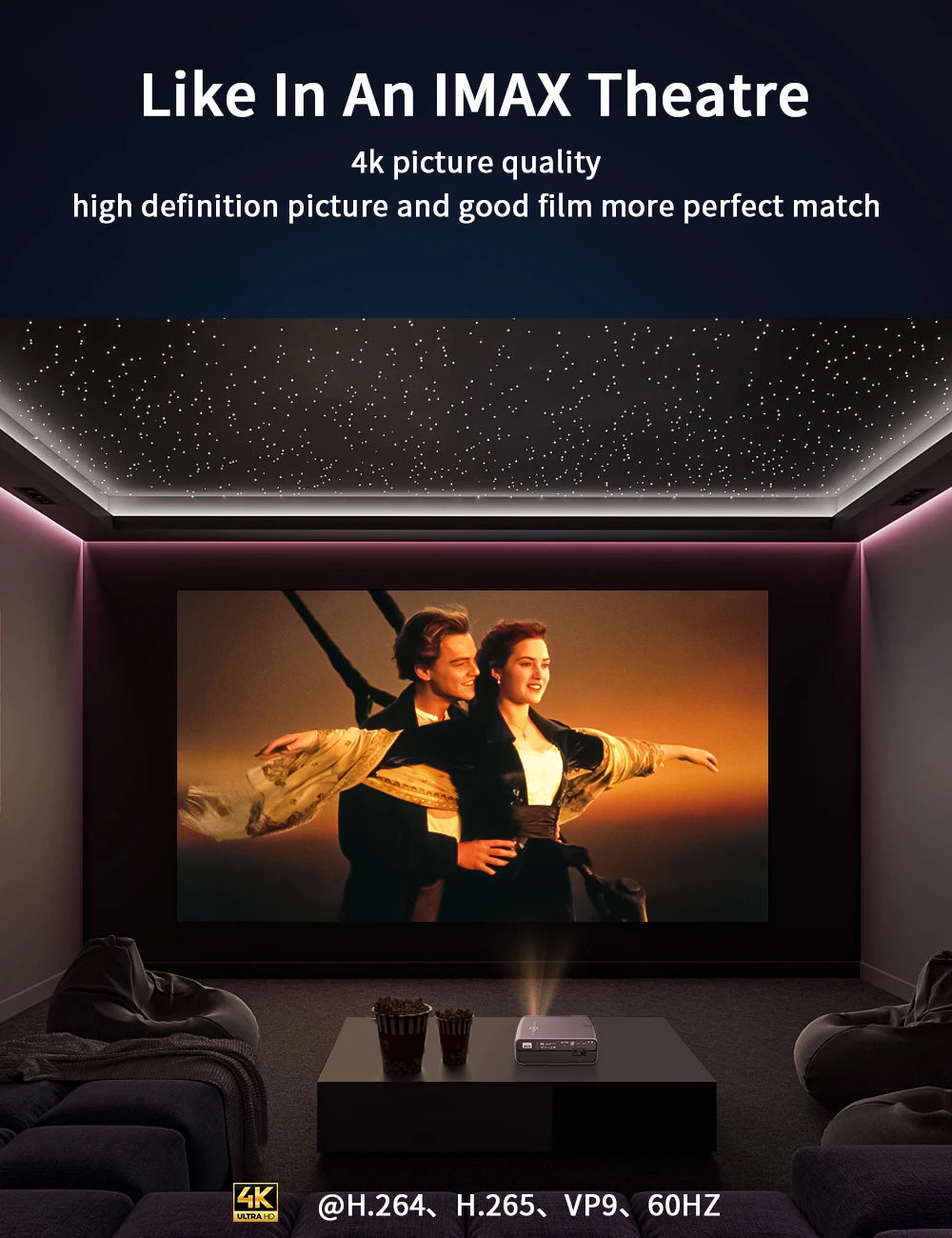 Projector 4k wifi Android 5G Full HD 1080P for home movie 15000 Lumen Video Projectors for Home Theater Cinema Beamer 1400 ANSI