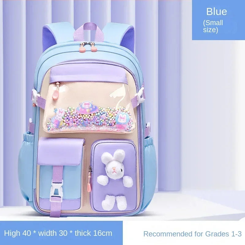 2025 Primary School Girls' Schoolbag Kawaii Lightweight Children's Bag Waterproof Bags Colorful Travel Backpack Mochilas Gifts