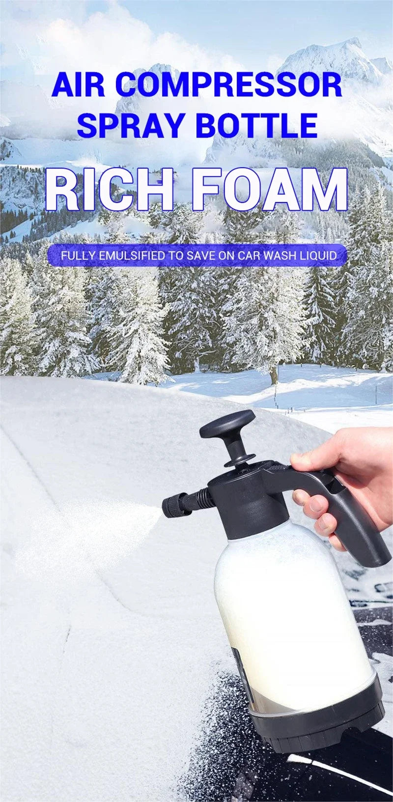 Car wash watering can Pet bath foam watering can for household car 2L spray watering can watering sprayer hand press sprayer