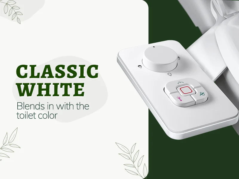 Samodra Toilet Bidet Shower Ultra-thin Bidet Toilet Seat Attachment Non-electric Bidet sprayer Dual Nozzles Frontal & Rear Wash