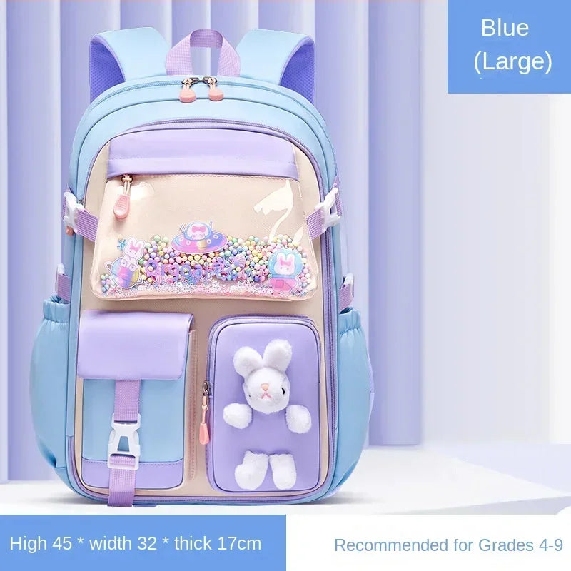 2025 Primary School Girls' Schoolbag Kawaii Lightweight Children's Bag Waterproof Bags Colorful Travel Backpack Mochilas Gifts