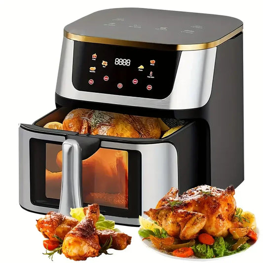 12L air fryer with intelligent smoking program 2800W large multifunctional capacity stainless steel