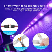 DC 12V LED Strip Light RGB 5050 Music Sync Color Changing Sensitive App Control Bluetooth Flexible LED Lamp for Home Decoration