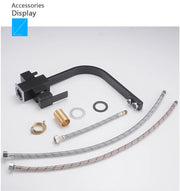 ROVATE Black Filtered Kitchen Faucet 3 Way Drinking Kitchen Water Filter Tap Cold and Hot Sink faucet