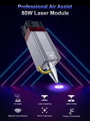 LASER TREE 20w 40W 80W Laser Module 450nm Laser Head Blue Laser for Cnc Laser Engraving Cutting Machine WoodWorking DIY Tools