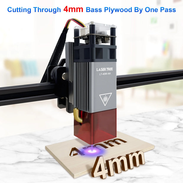 LASER TREE 20w 40W 80W Laser Module 450nm Laser Head Blue Laser for Cnc Laser Engraving Cutting Machine WoodWorking DIY Tools