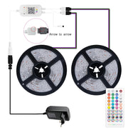 DC 12V LED Strip Light RGB 5050 Music Sync Color Changing Sensitive App Control Bluetooth Flexible LED Lamp for Home Decoration