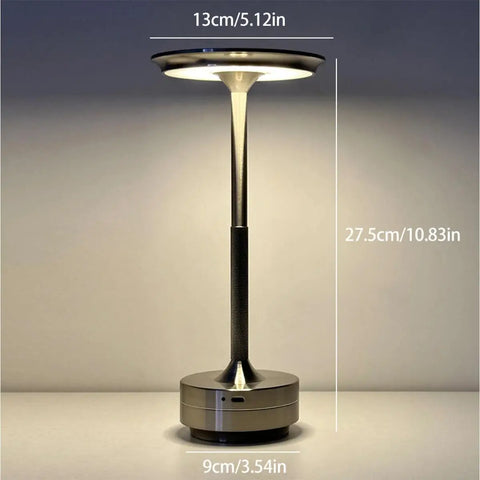 3 Color Table Lamp Black Led Rechargeable Usbc Silver Usb Gold Night Touch Dimmable Touch Control Eye Protected Bedside Aluminum