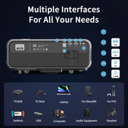 Projector 4k wifi Android 5G Full HD 1080P for home movie 15000 Lumen Video Projectors for Home Theater Cinema Beamer 1400 ANSI