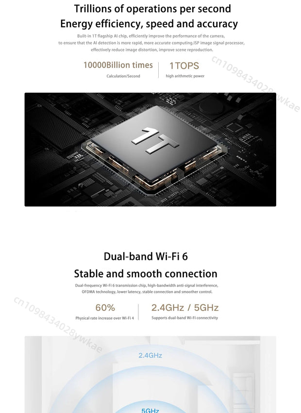 XIAOMI Smart Camera 4 8MP 4K UHD Indoor Monitoring Remote 360-degree No-dead-angle Night Vision Network Home Camera