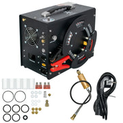 TUXING TXES062 4500Psi 300Bar 12V PCP Air Compressor Portable High Pressure Air Compressor Auto-stop with Wire Spool 12V Power