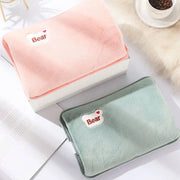 Electric Hot Water Bag Soft Winter Hand Warmer Reusable Hot Water Bottle EU Plug Rechargeable Warm Hand Pocket