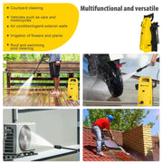 1800W Power Washer with 3-in-1 Nozzle, Adjustable Spray Gun for Garden/Driveway/Deck Cleaning, Portable High Pressure Cleaner