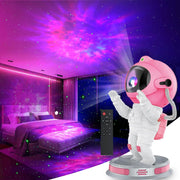 Pink Astronaut Galaxy Nebula Star Projector with Timer Remote Control 360° Adjustable Starry Night Light Kids Room Home Decor