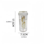 600ml Large Capacity Sports Water Bottle Transparent Plastic Straw Cup with Hand Rope Outdoor Travel Cycling Hiking Gym Jugs