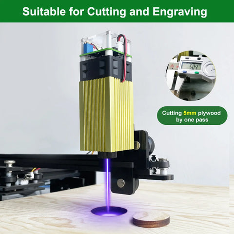 LASER TREE 20w 40W 80W Laser Module 450nm Laser Head Blue Laser for Cnc Laser Engraving Cutting Machine WoodWorking DIY Tools