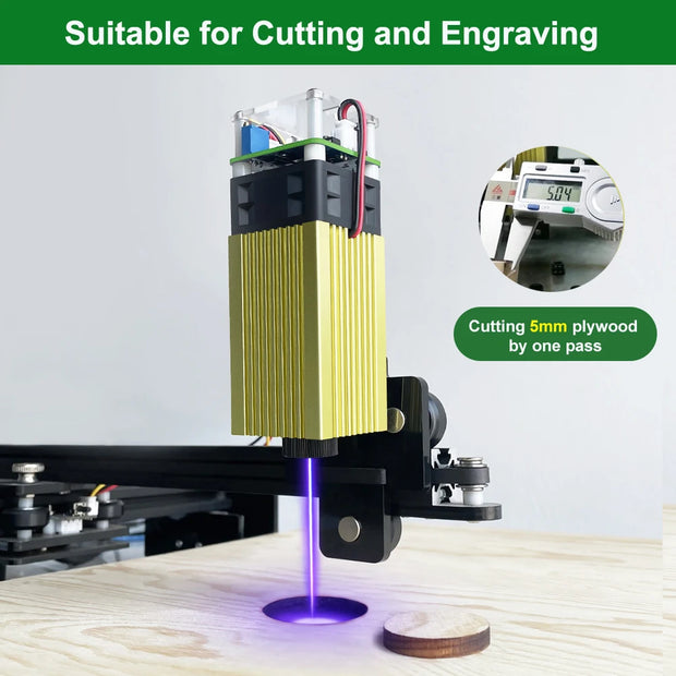 LASER TREE 20w 40W 80W Laser Module 450nm Laser Head Blue Laser for Cnc Laser Engraving Cutting Machine WoodWorking DIY Tools