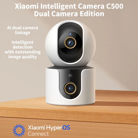 Xiaomi C500 Smart Camera Dual Lens PTZ 360° Pets&Facial Detection 4 Million pixels Full Color Night Vision WiFi 6 For MiHome app