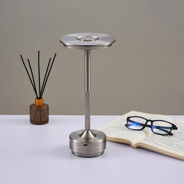 Rechargeable Table Lamp LED Touch Sensor  Desktop Night Light Wireless Reading Lamp for Restaurant Hotel Bar Bedroom Decor Light