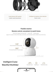 XIAOMI Smart Camera 4 8MP 4K UHD Indoor Monitoring Remote 360-degree No-dead-angle Night Vision Network Home Camera