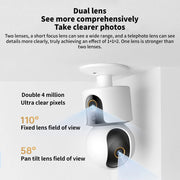 Xiaomi C500 Smart Camera Dual Lens PTZ 360° Pets&Facial Detection 4 Million pixels Full Color Night Vision WiFi 6 For MiHome app