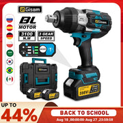 Gisam 3100N.M High Torque Brushless Electric Impact Wrench 3/4 inch Cordless Electric Wrench Tools For Makita 18V Battery Pin