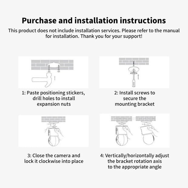 Xiaomi C500 Smart Camera Dual Lens PTZ 360° Pets&Facial Detection 4 Million pixels Full Color Night Vision WiFi 6 For MiHome app