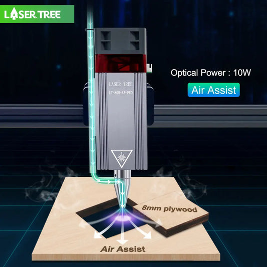 LASER TREE 20w 40W 80W Laser Module 450nm Laser Head Blue Laser for Cnc Laser Engraving Cutting Machine WoodWorking DIY Tools